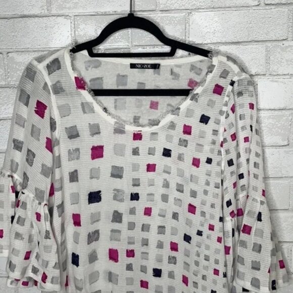 NIC+ZOE Short Sleeve Orchid Pop Top - Picture 5 of 12